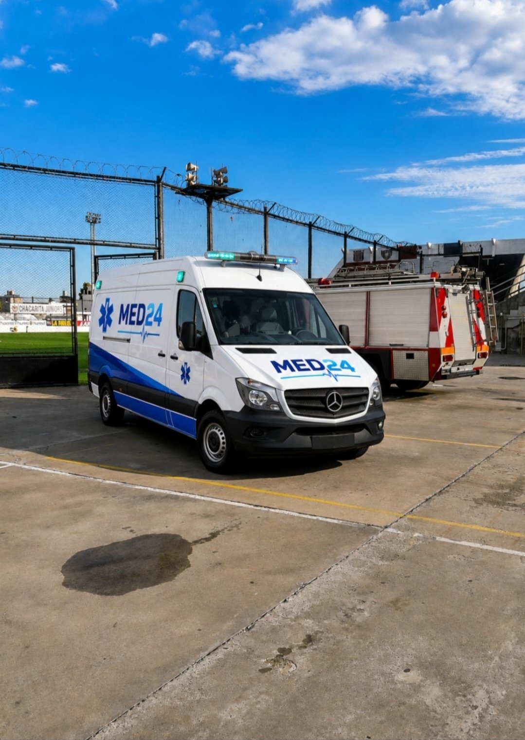 Alquiler de ambulancias para eventos y personal medico de Med24.